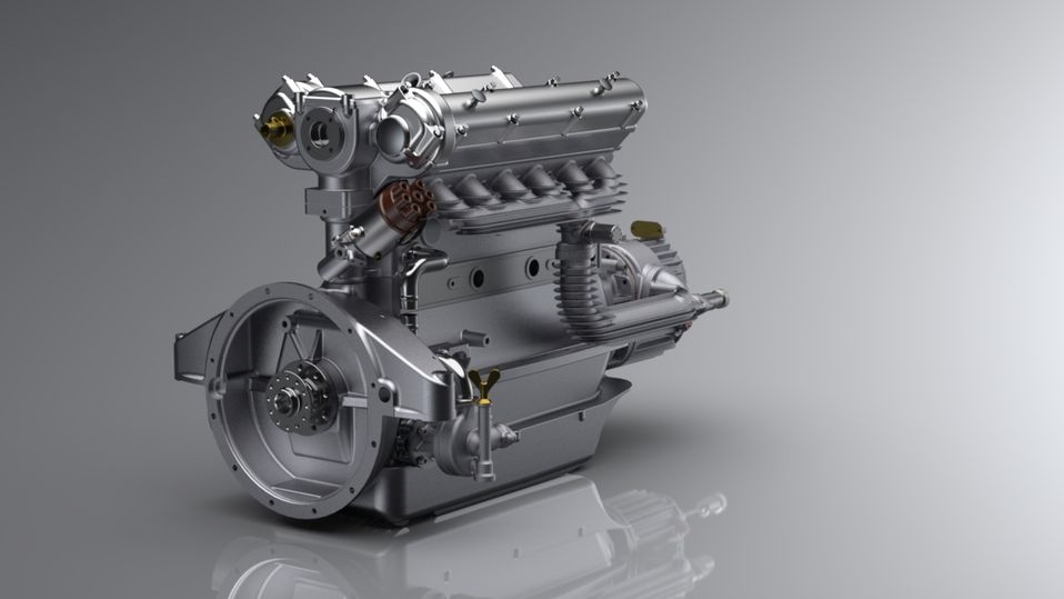 Alfa Romeo 6C 1750 Engine